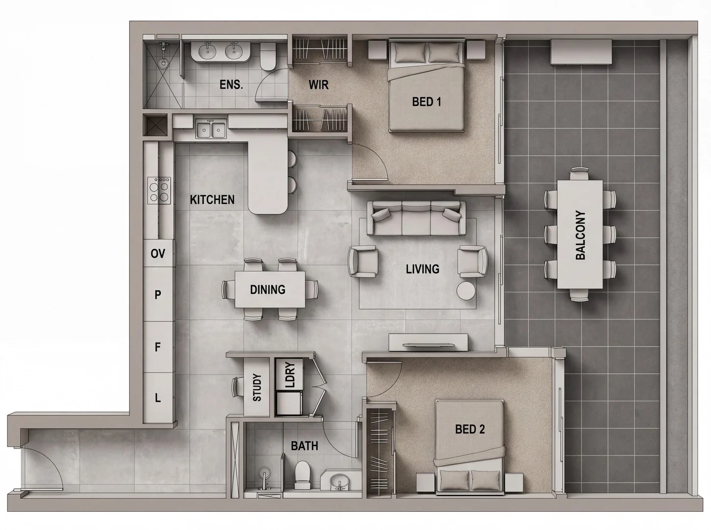 Floor plan — Residence 108